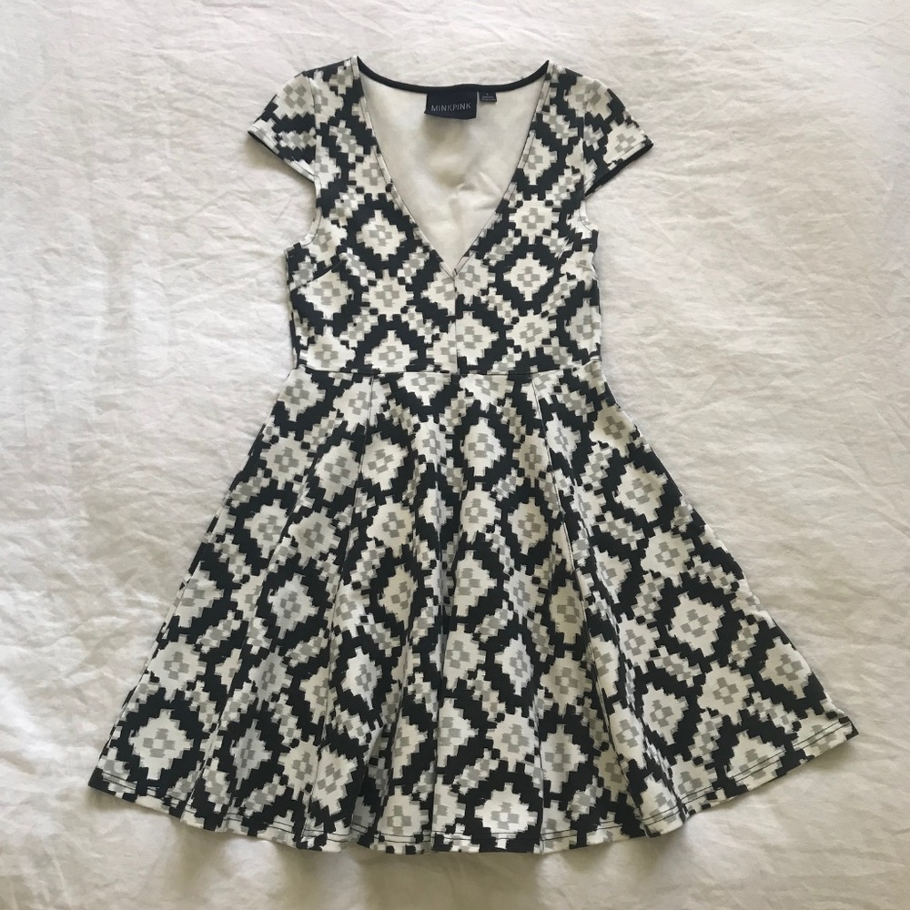 Mink Pink Aztec Print Dress